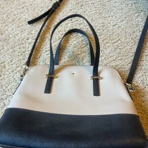 Kate Spade Black and Cream Handbag